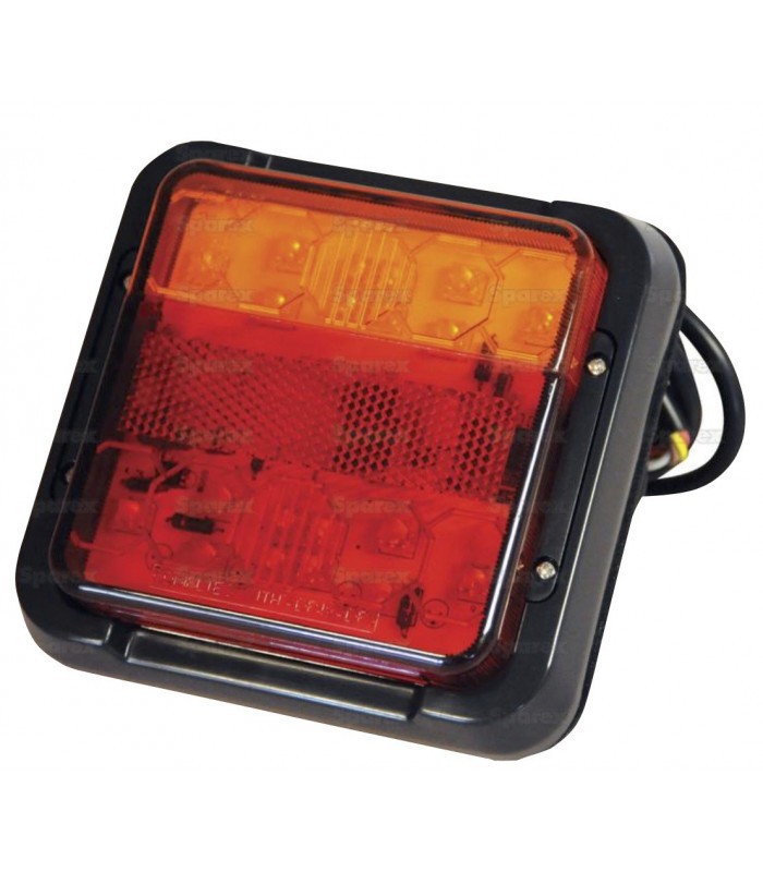 Feu carré à LEDS 7455 : Feu à LEDS : Feu arriére carré et rectangulaire -  Diagtrucks Services