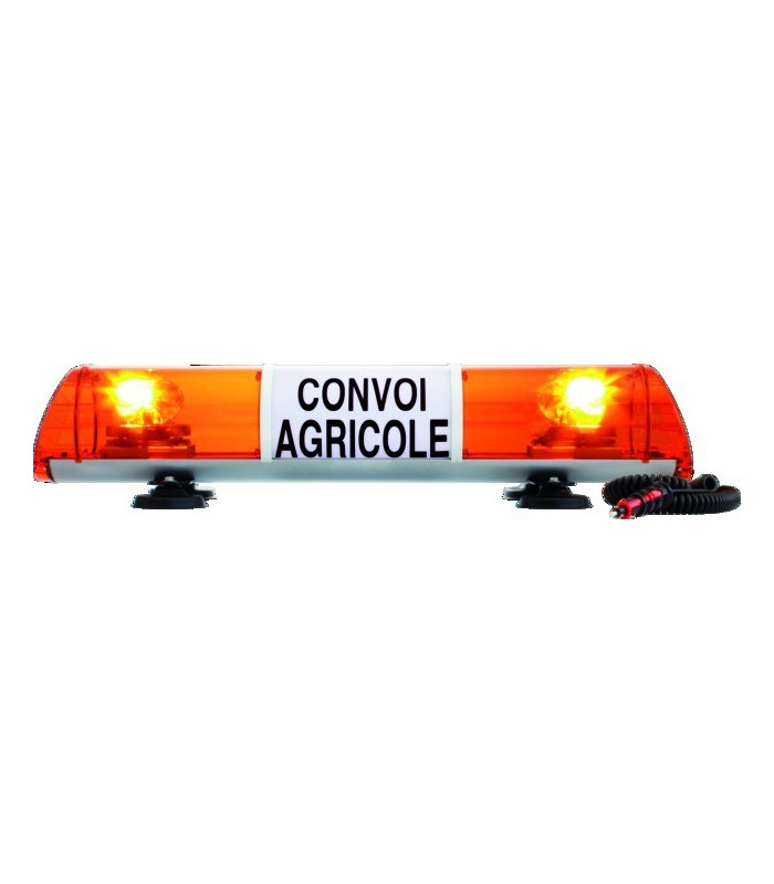 RAMPE DE SIGNALISATION CONVOI AGRICOLE LONGUEUR 970MM MAGNETIQUE 12V -  Matériel agricole Distribagri