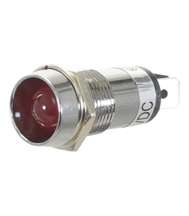 TEMOIN LUMINEUX A LED 12 V ROUGE METALLIQUE
